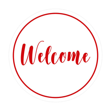 Signs ByLITA Circle Welcome Sign